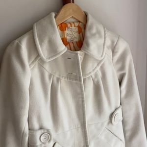 Tulle by Anthro | XS Cream Coat